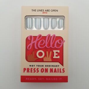 Hello Love Press On Nails ~ The Lines Are Open ~ 24 Nails  ~ 2012